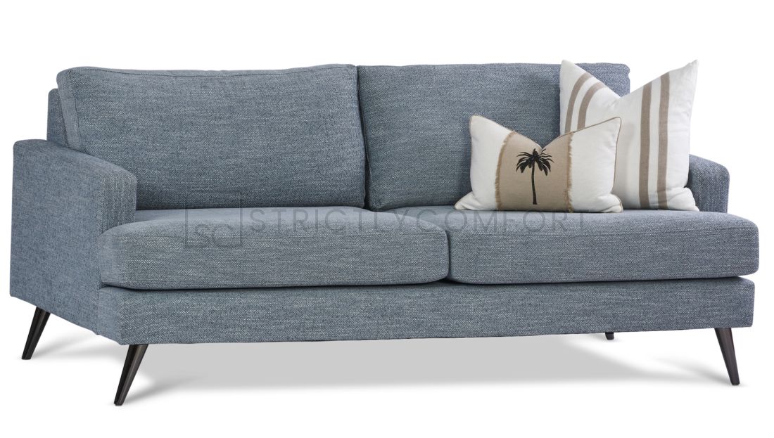 Eclipse 3 Seater Sofa featuring Wortley Mona Aquamarine fabric