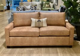 Elwood Double Sofa Bed in Warwick Keylargo Almond Fabric