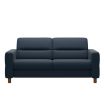 Stressless Fiona Sofa in Paloma Oxford Blue Leather featuring Upholstered Arms