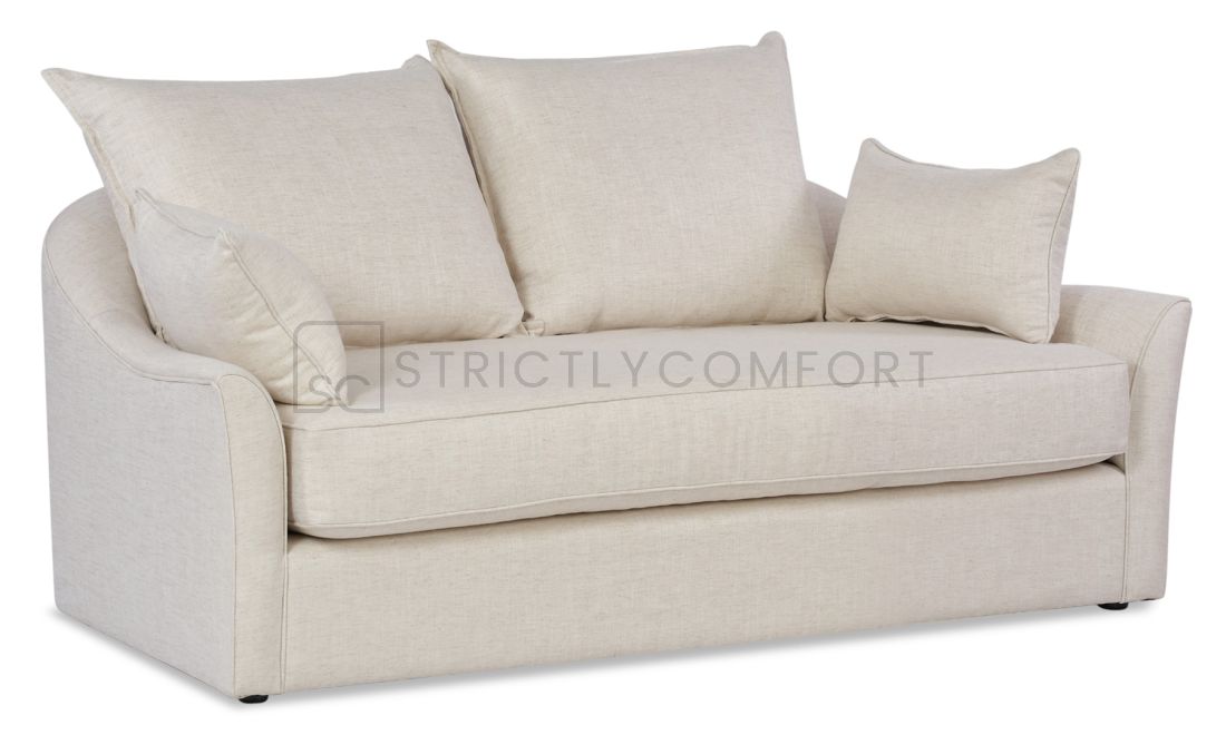 Victoria 2 Seater Sofa featuring Warwick Husk Linen fabric